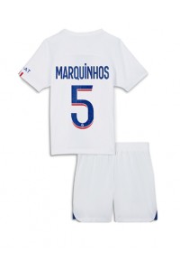 Fotbalové Dres Paris Saint-Germain Marquinhos #5 Dětské Třetí Oblečení 2022-23 Krátký Rukáv (+ trenýrky)